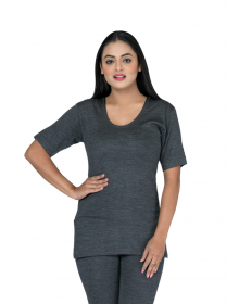 Women Inner Blouse Woolblend HS Vest Type Thermal dark grey